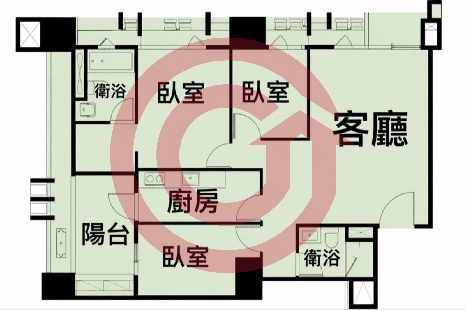鶯歌地標長虹陶都大三房坡道平面車位 第 2 張