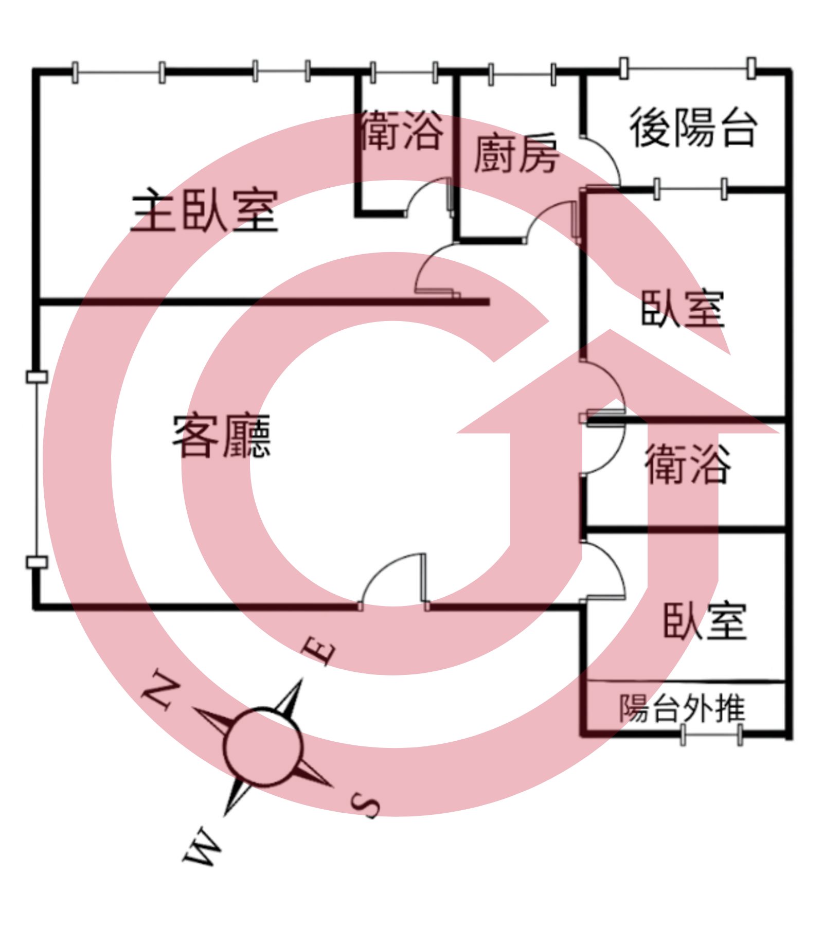 八德近捷運站、交流道、鳳鳴車站高樓大三房車 第 2 張