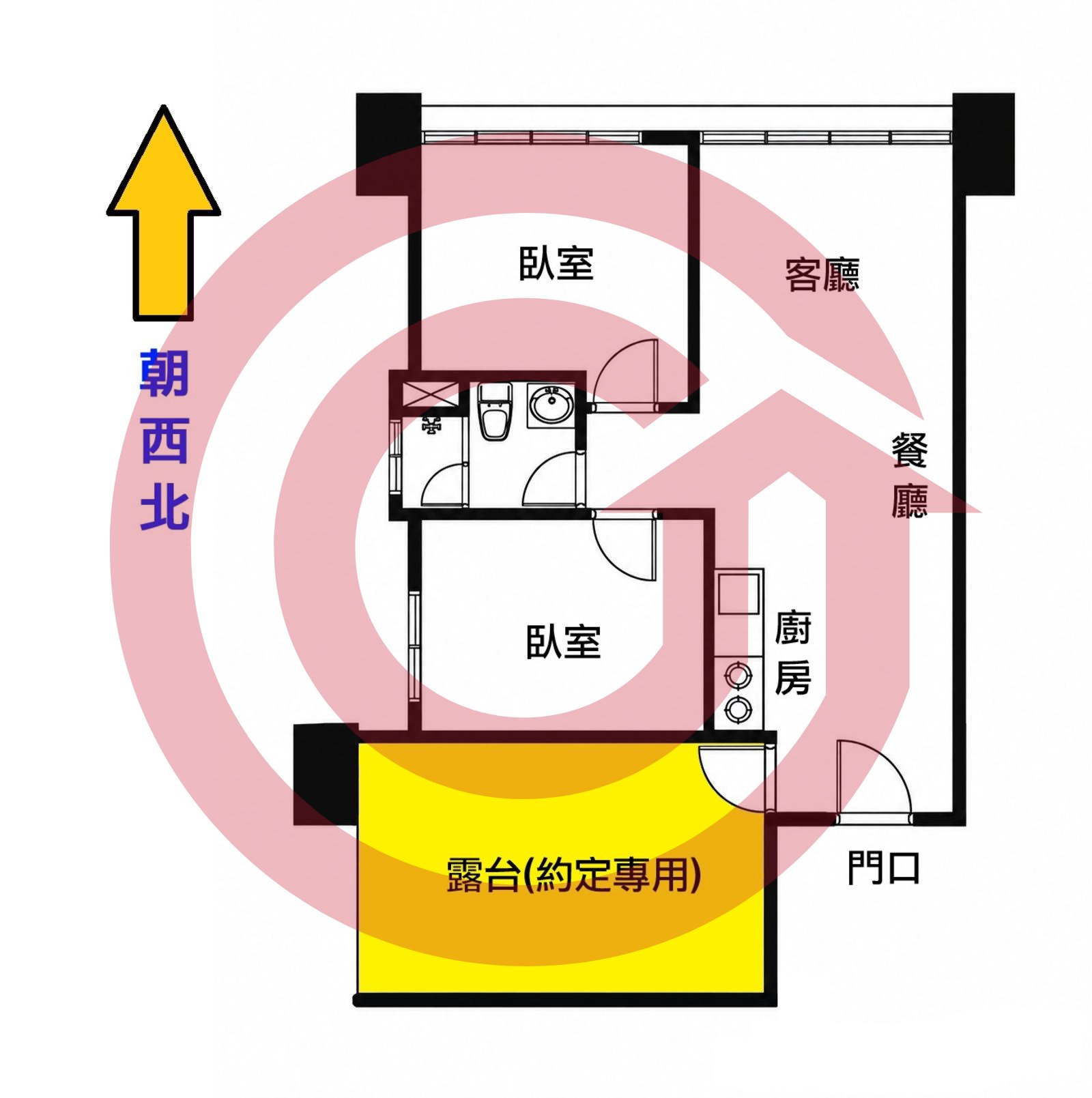 華登天美2房車露臺戶｜現代簡約美宅 第 2 張